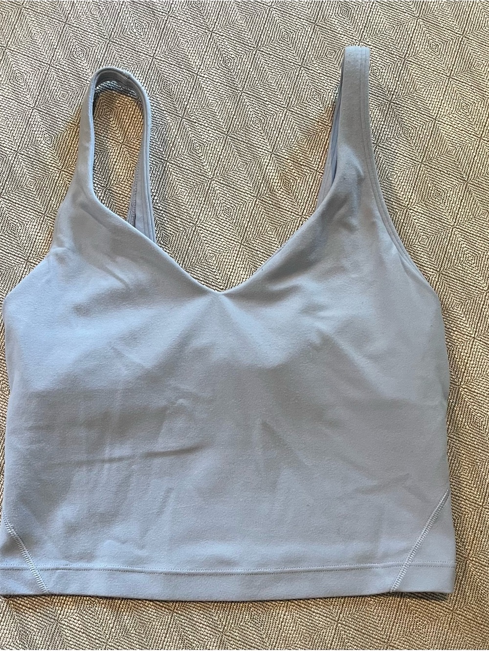 lululemon athletica Light Blue V-Neck Bralette Tank